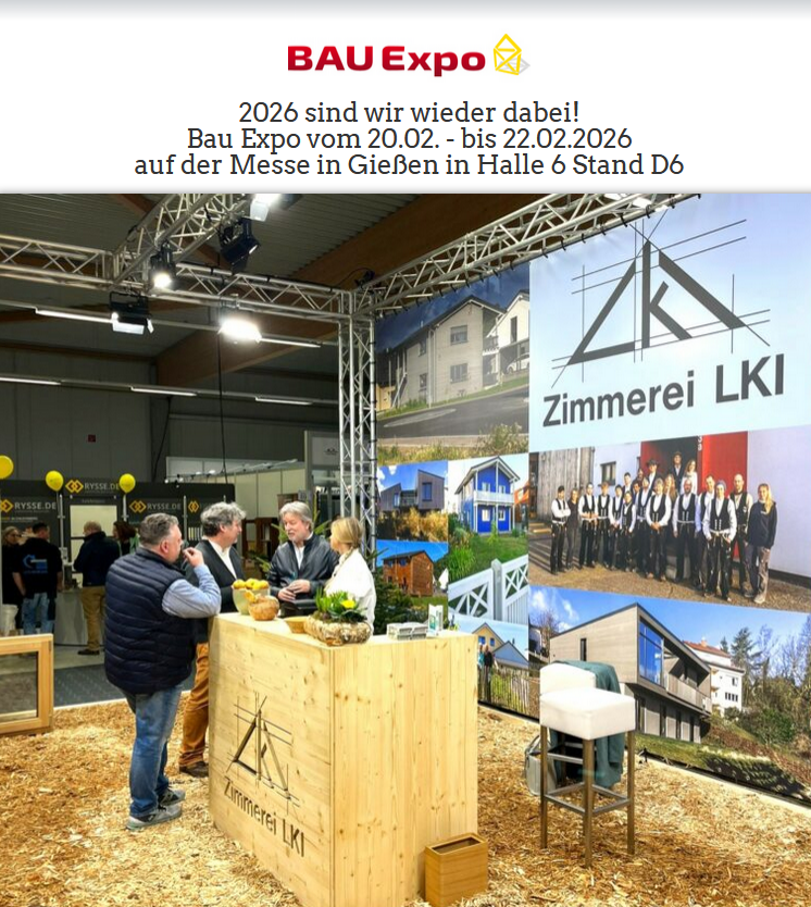 Zimmerei LKI auf BauExpo in Gießen
